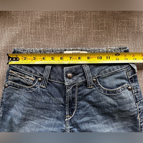 Ariart Real Denim Women’s Mid Rise Boot Cut Jeans size 25s - Picture 10 of 13